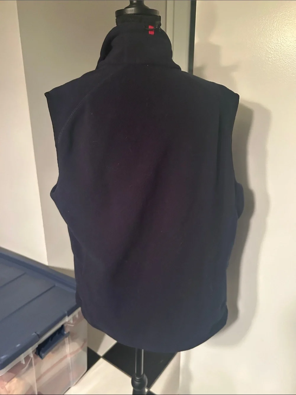 RLX Ralph Lauren Navy Vest with Red Zip Trim
